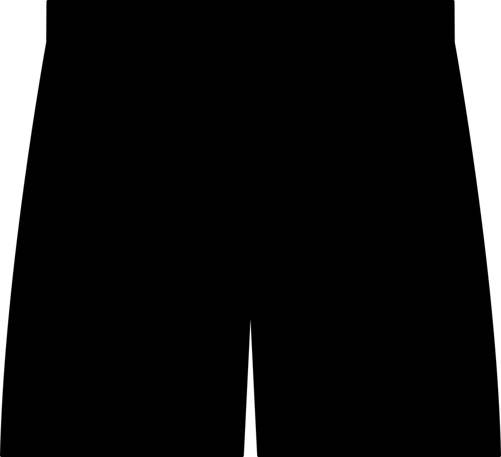 Runner Skull Gym Shorts — Black Athletic Running Shorts with Metal Band Logo