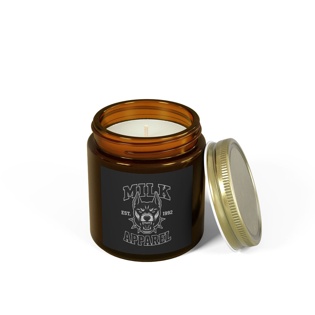 Coconut Apricot Scented Candle (4oz & 9oz) — Milk Apparel Skull Label