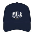 Milk Streetwear Snapback Cap — Retro Logo Cotton Blend Baseball Hat