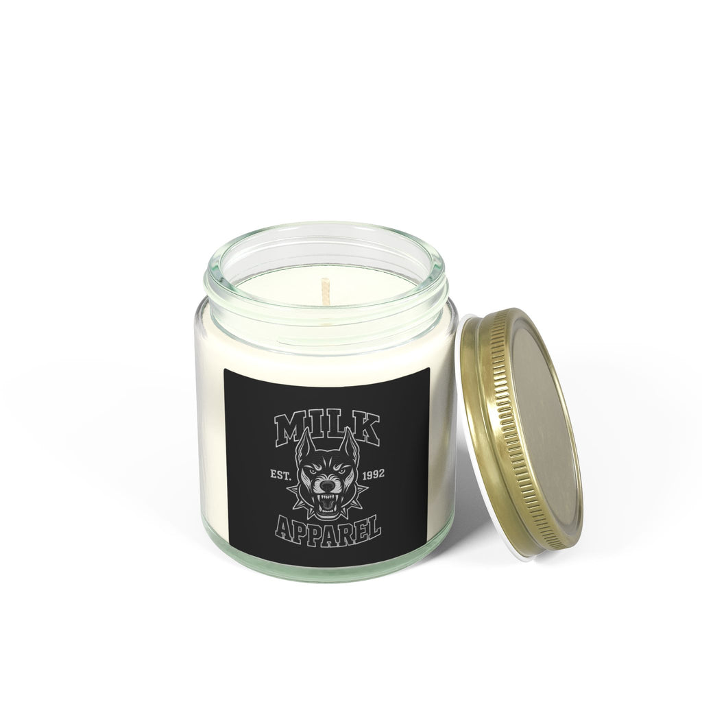 Coconut Apricot Scented Candle (4oz & 9oz) — Milk Apparel Skull Label