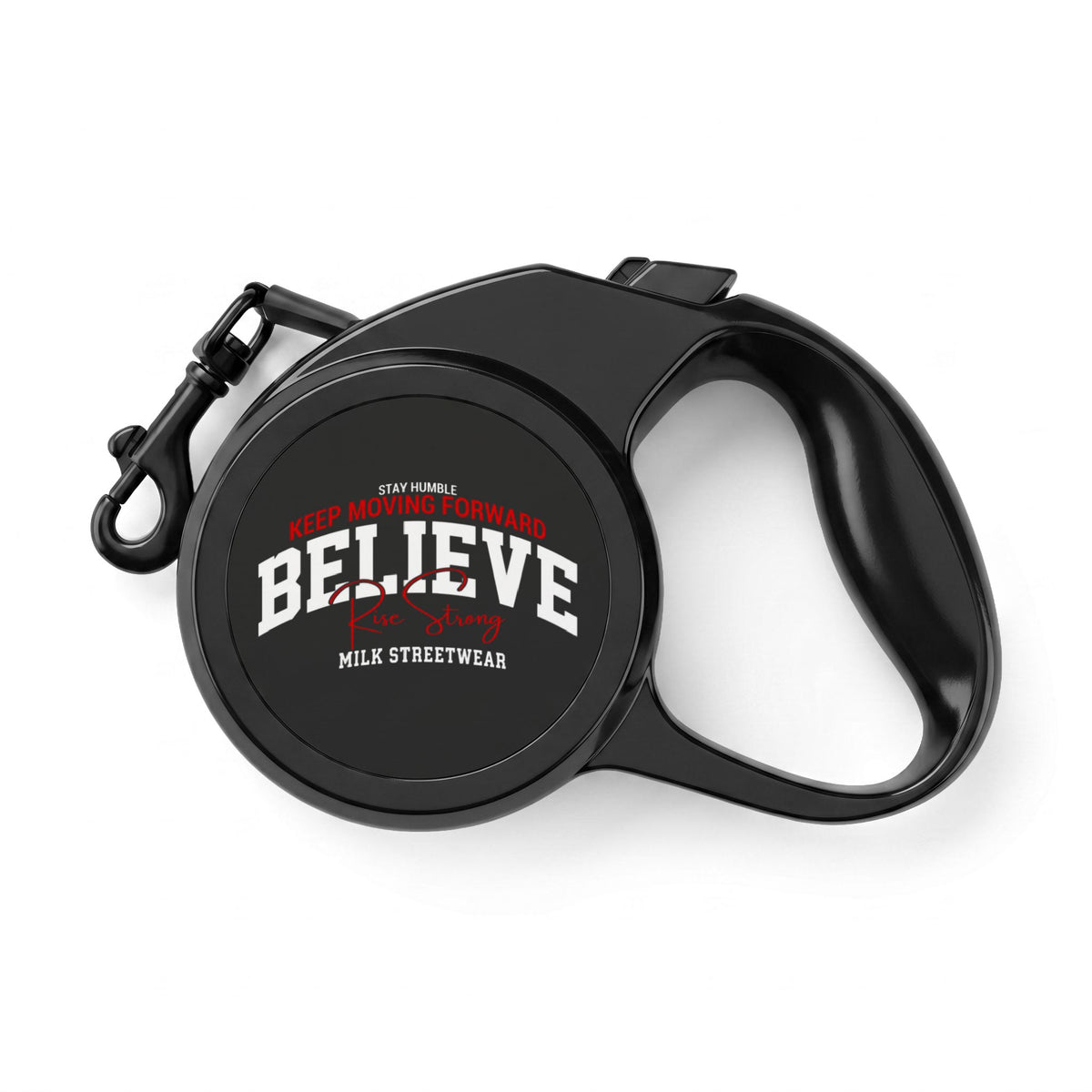 Retractable Leash — "Believe" Pet Walking Leash