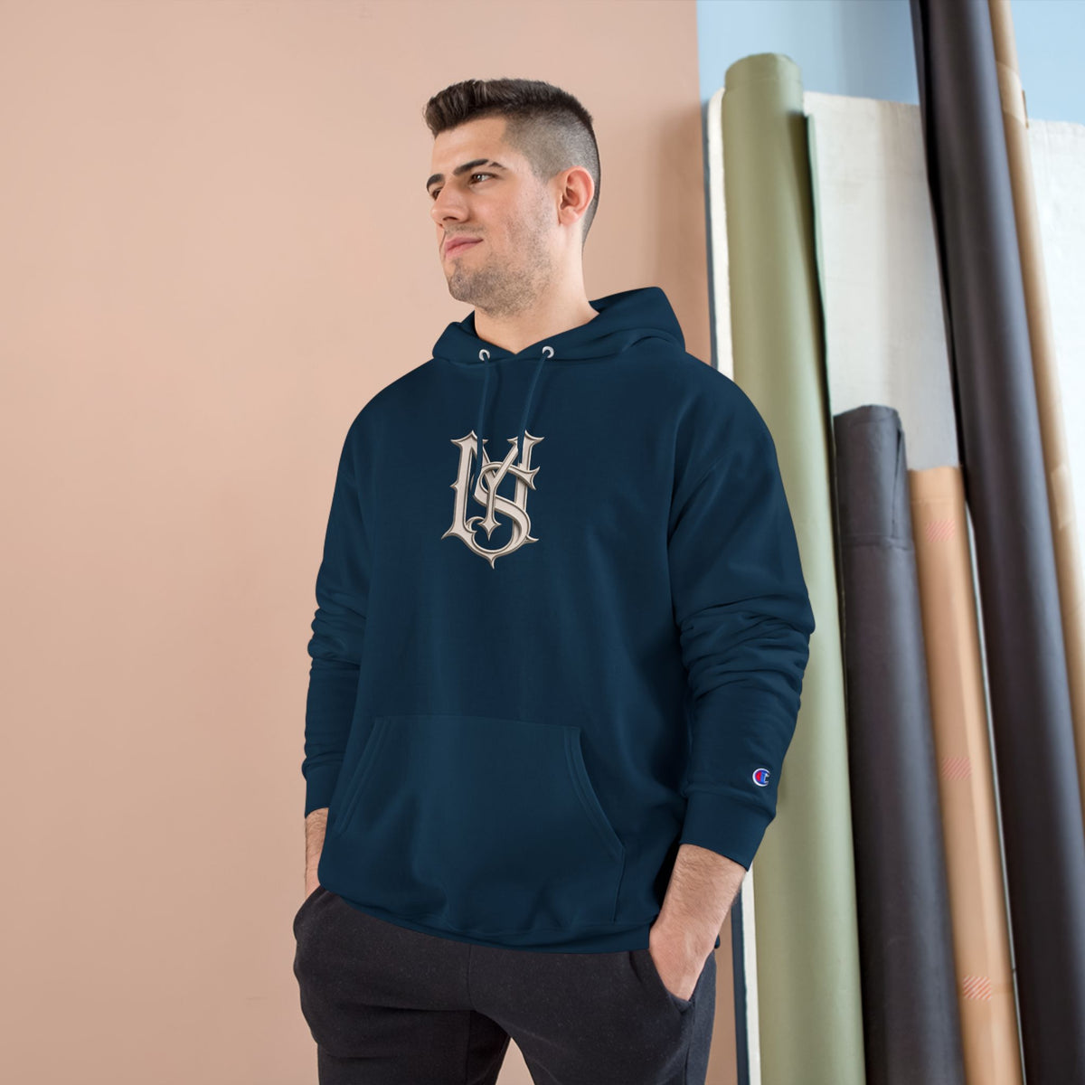 Built Different Hoodie — Retro Script Streetwear Champion Hooded Sweatshirt