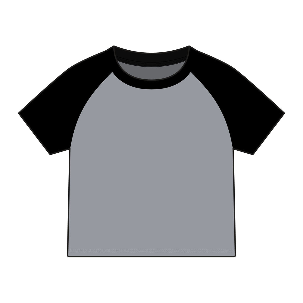 Streetwear Raglan Tee — 'Milk' Graphic Baby Tee