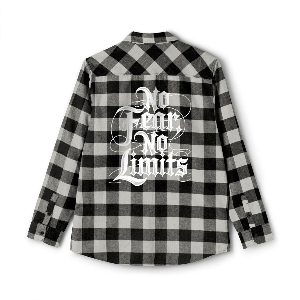 No Fear No Limits Plaid Flannel Shirt