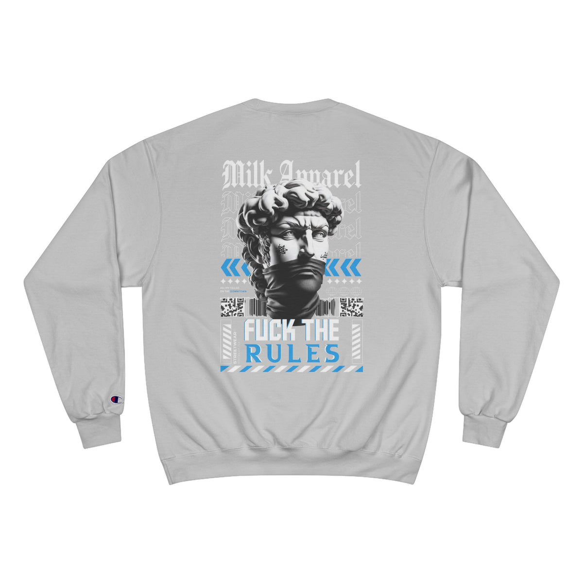 Milk Believe Champion Sweatshirt – 'Keep Moving Forward' Retro Streetwear Crewneck