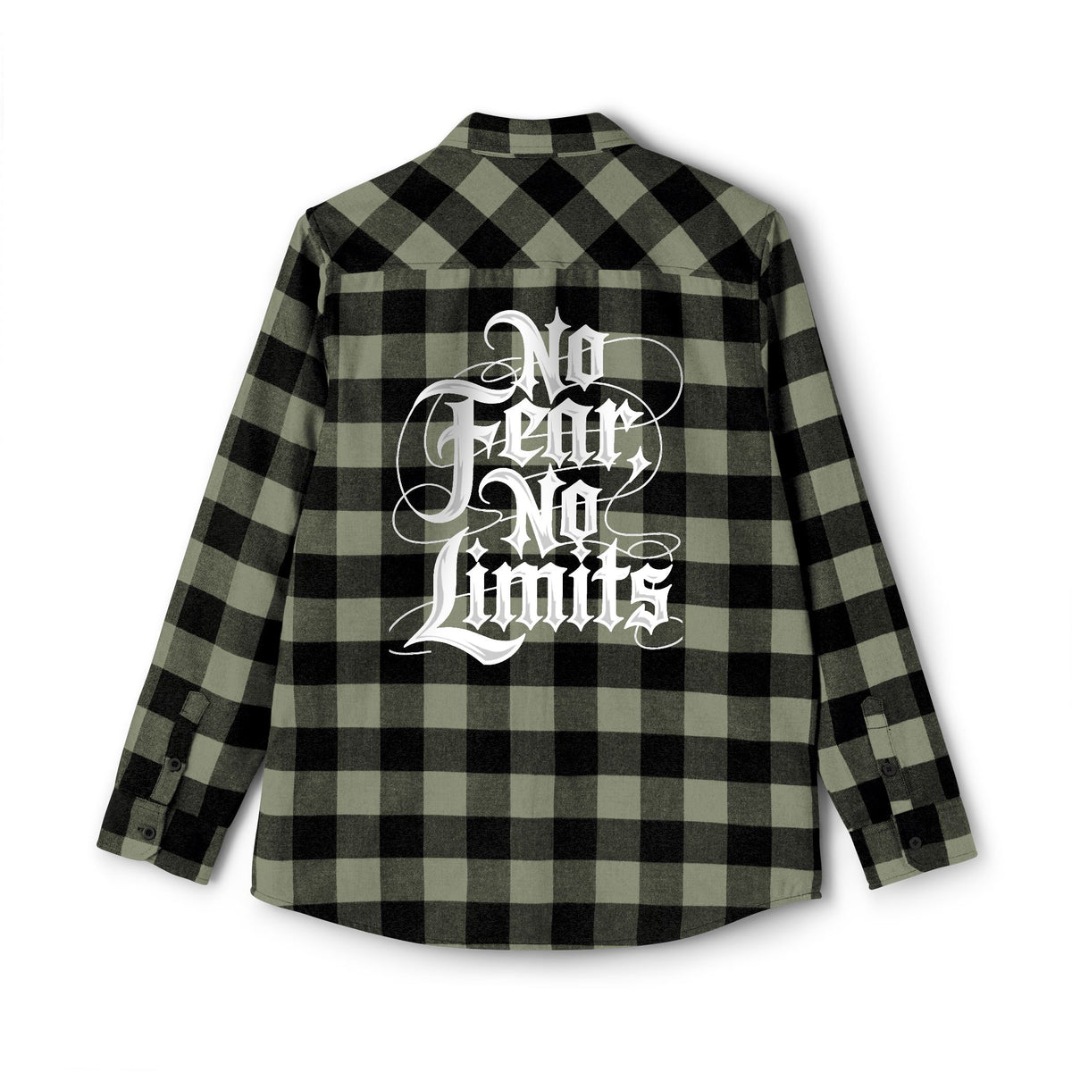 No Fear No Limits Plaid Flannel Shirt