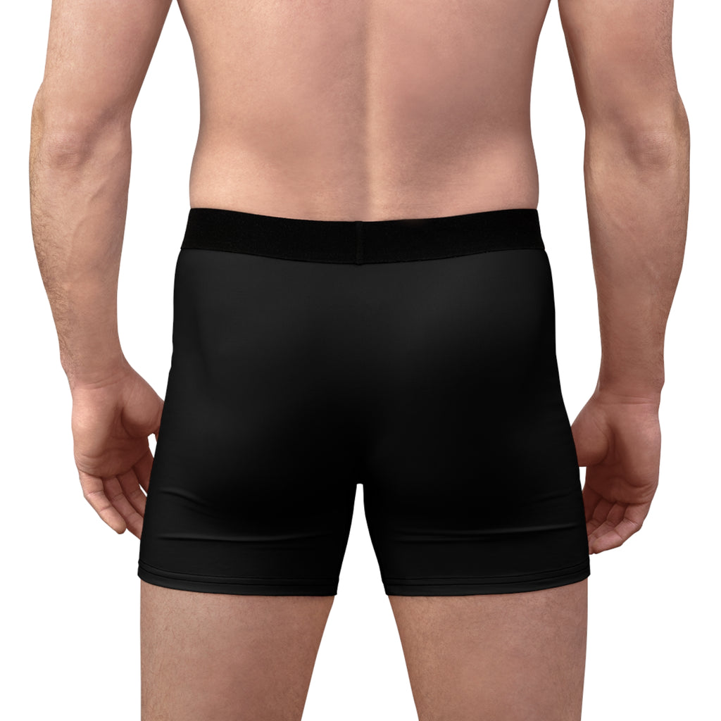 Men's Boxer Briefs — Black 'Milk Apparel' Wolf Logo Athletic Underwear
