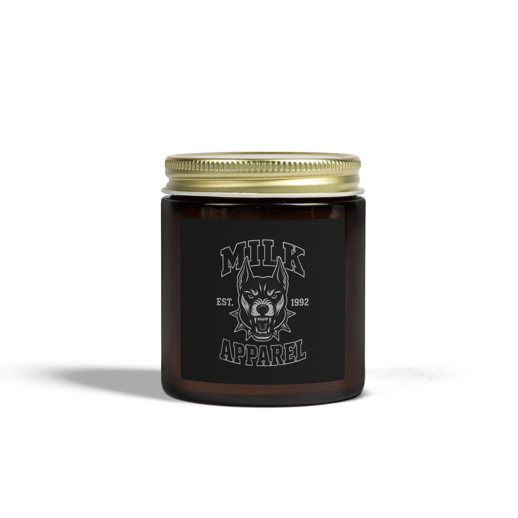 Coconut Apricot Scented Candle (4oz & 9oz) — Milk Apparel Skull Label
