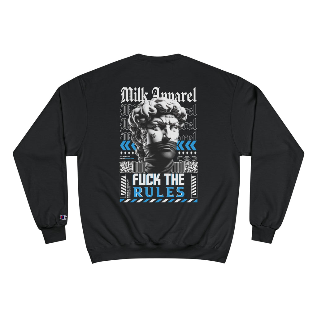 Milk Believe Champion Sweatshirt – 'Keep Moving Forward' Retro Streetwear Crewneck