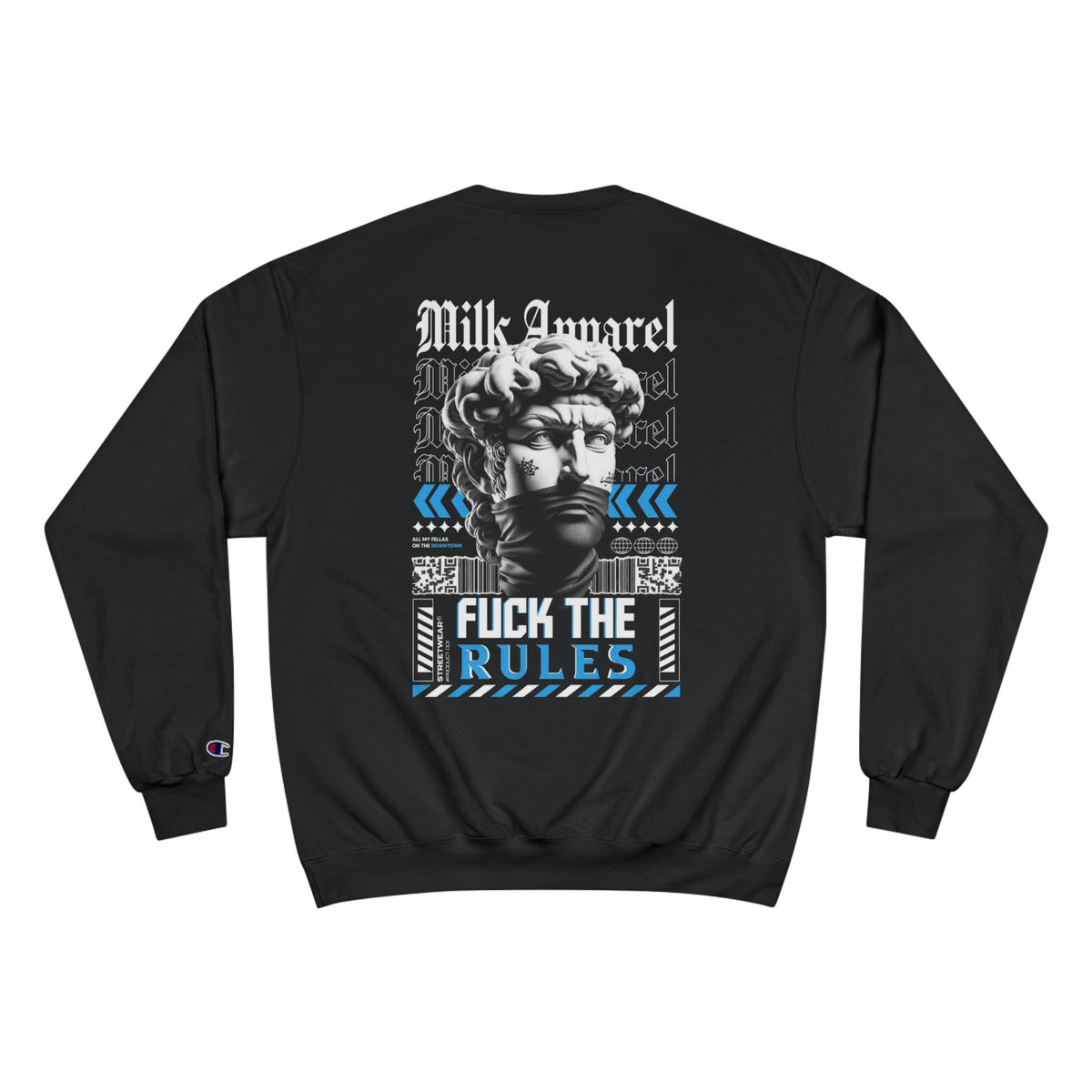 Milk Believe Champion Sweatshirt – 'Keep Moving Forward' Retro Streetwear Crewneck