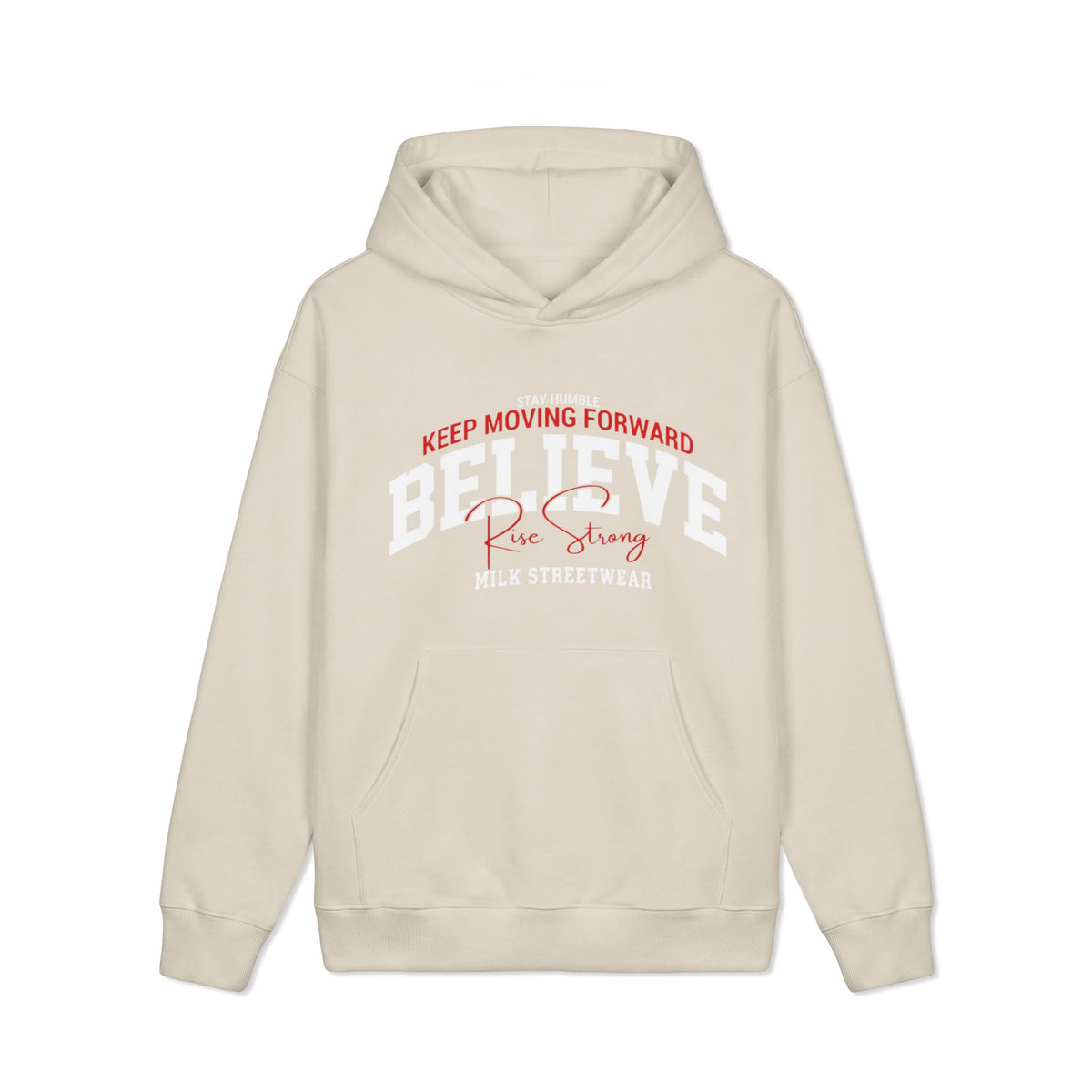Milk Heavyweight - "Motivation Is Key" Graphic Streetwear Hoodie