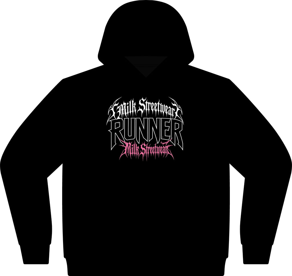 Runner Streetwear Hoodie — 'Milk Streetwear' Graphic Pullover