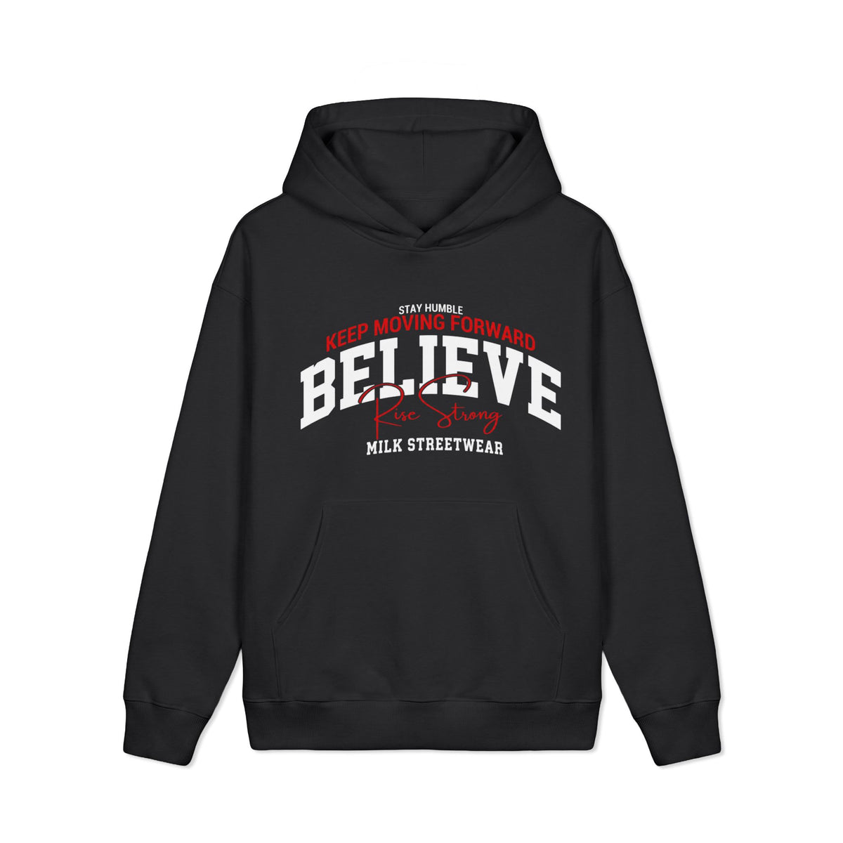 Milk Heavyweight - "Motivation Is Key" Graphic Streetwear Hoodie