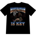 The World Is Yours Graphic T-Shirt — 'Motivation Is Key' Vintage Angel Tee