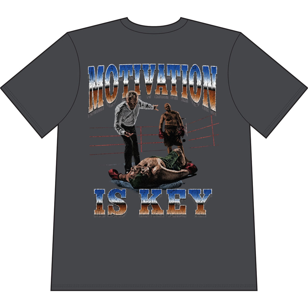 The World Is Yours Graphic T-Shirt — 'Motivation Is Key' Vintage Angel Tee