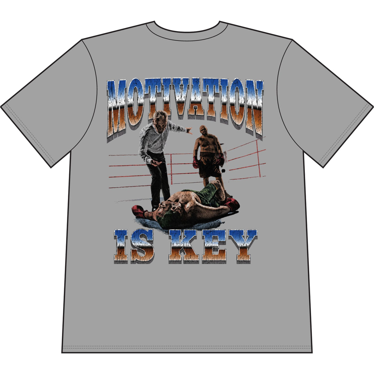 The World Is Yours Graphic T-Shirt — 'Motivation Is Key' Vintage Angel Tee