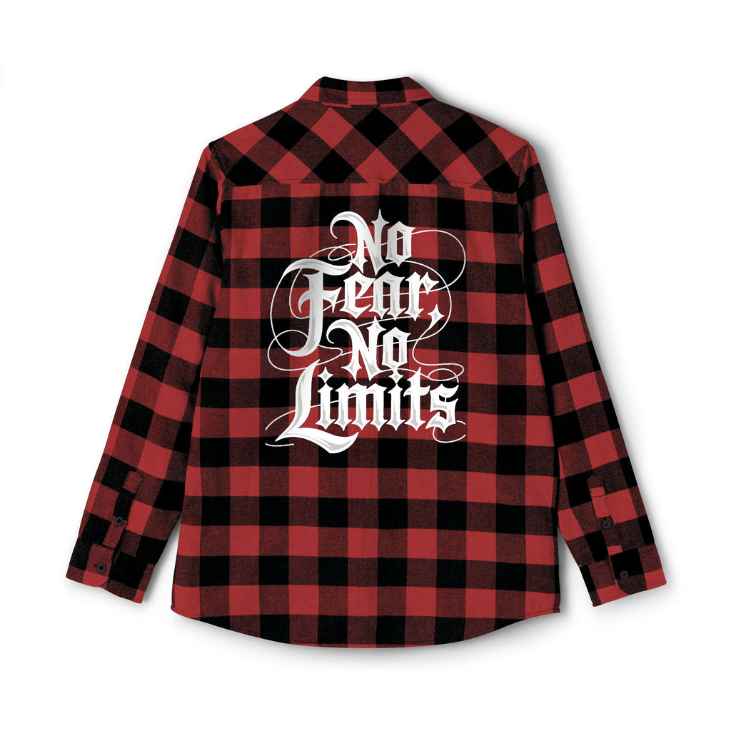 No Fear No Limits Plaid Flannel Shirt