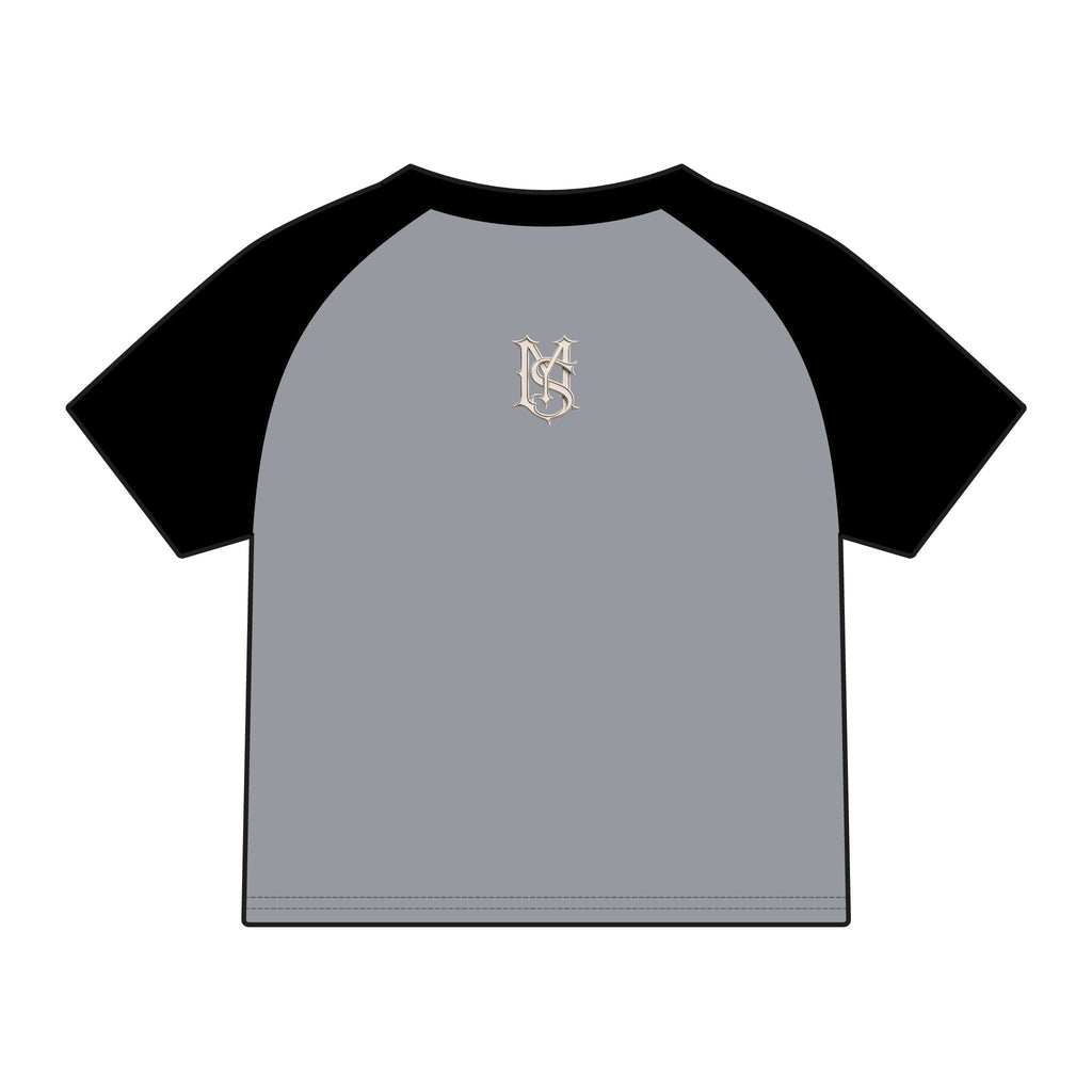 Streetwear Raglan Tee — 'Milk' Graphic Baby Tee