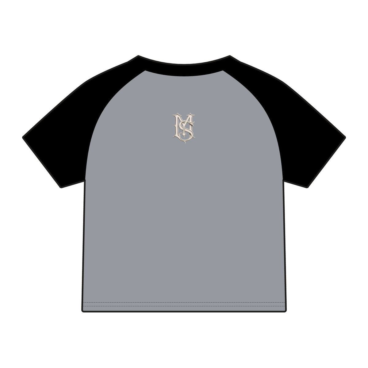 Streetwear Raglan Tee — 'Milk' Graphic Baby Tee