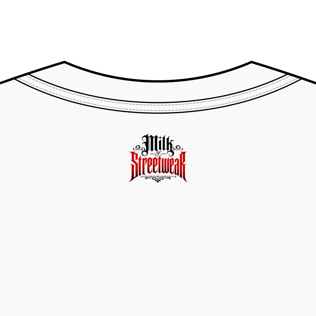 Streetwear Graphic Tee — "Overflowing Blessings" Skull Madonna Design