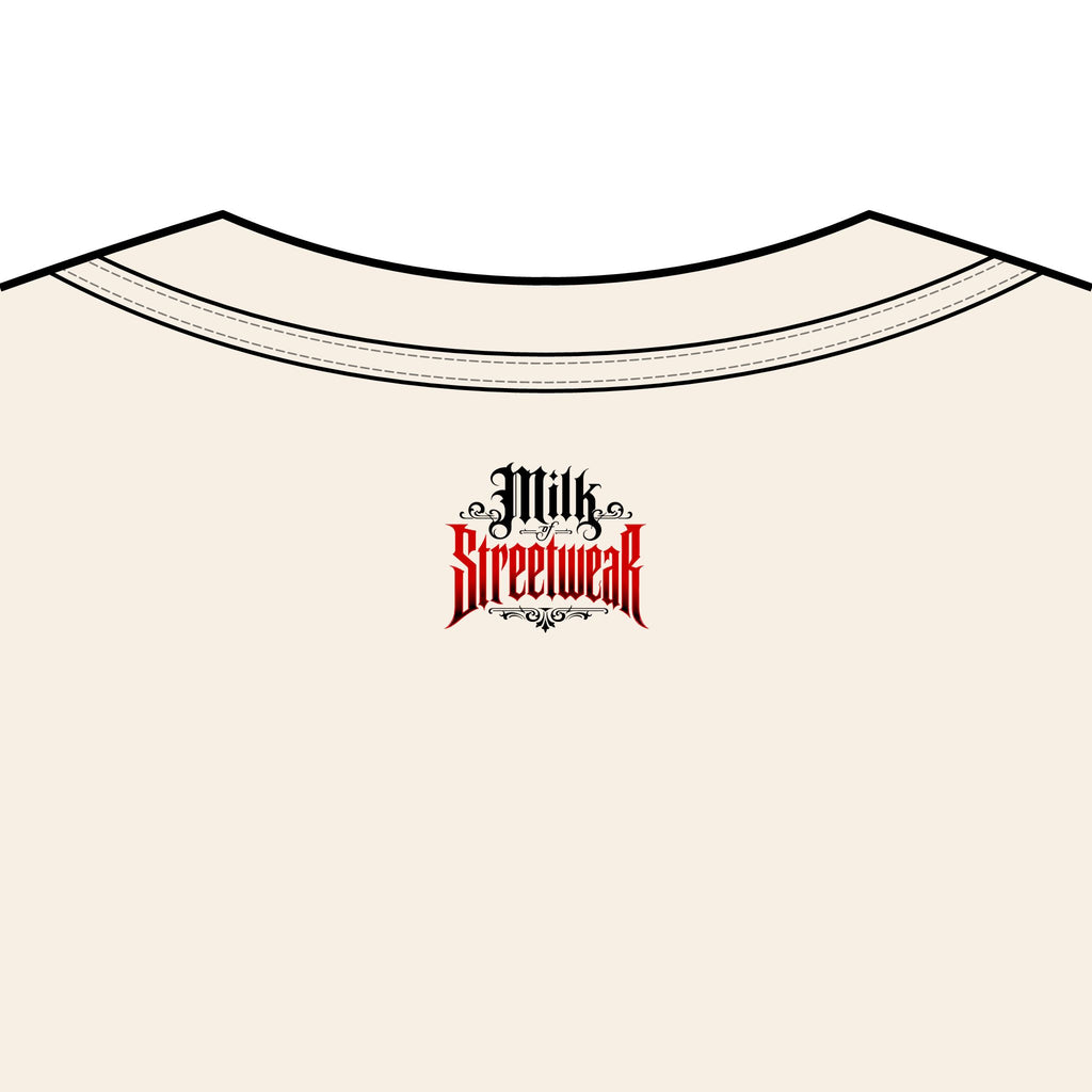 Streetwear Graphic Tee — "Overflowing Blessings" Skull Madonna Design