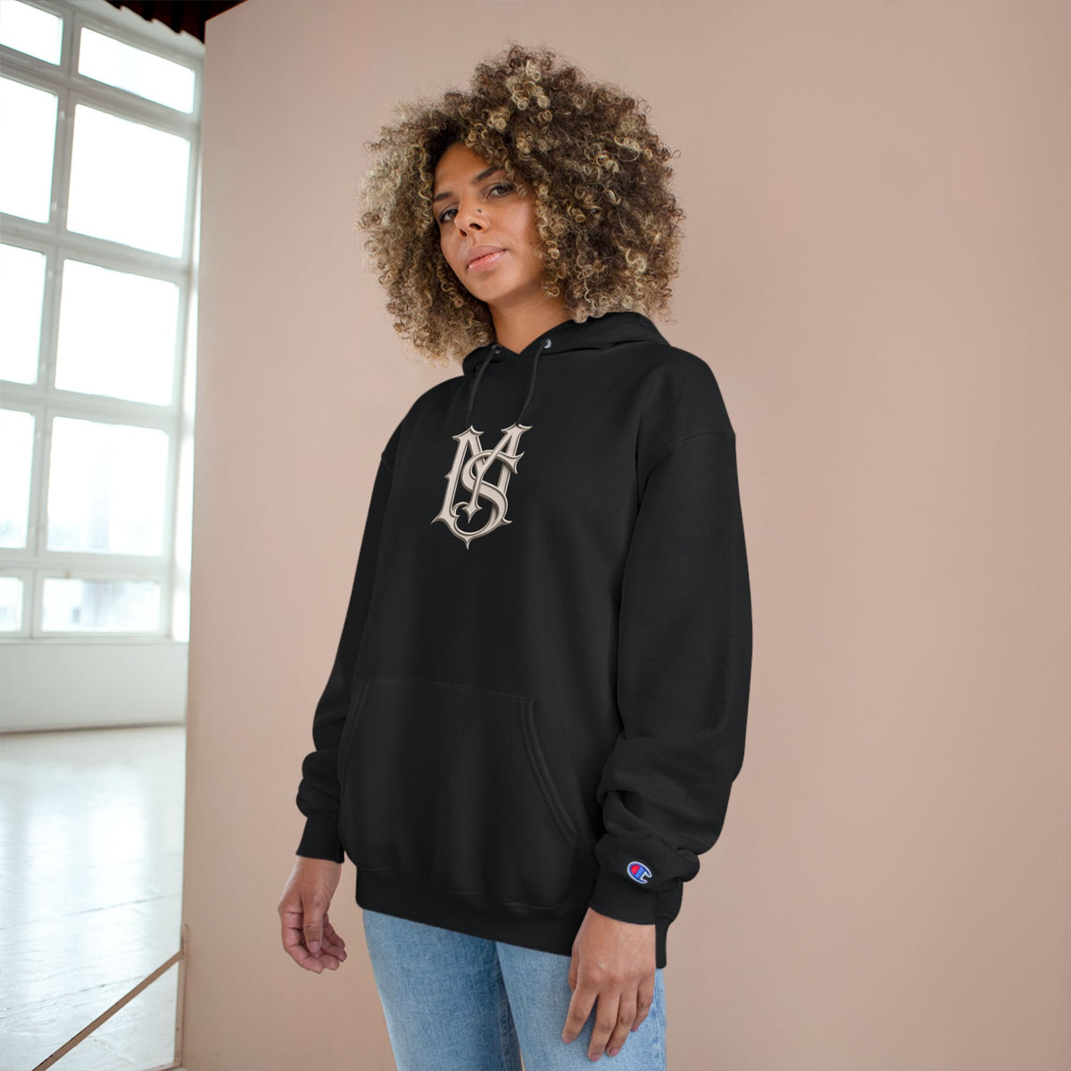 Built Different Hoodie — Retro Script Streetwear Champion Hooded Sweatshirt
