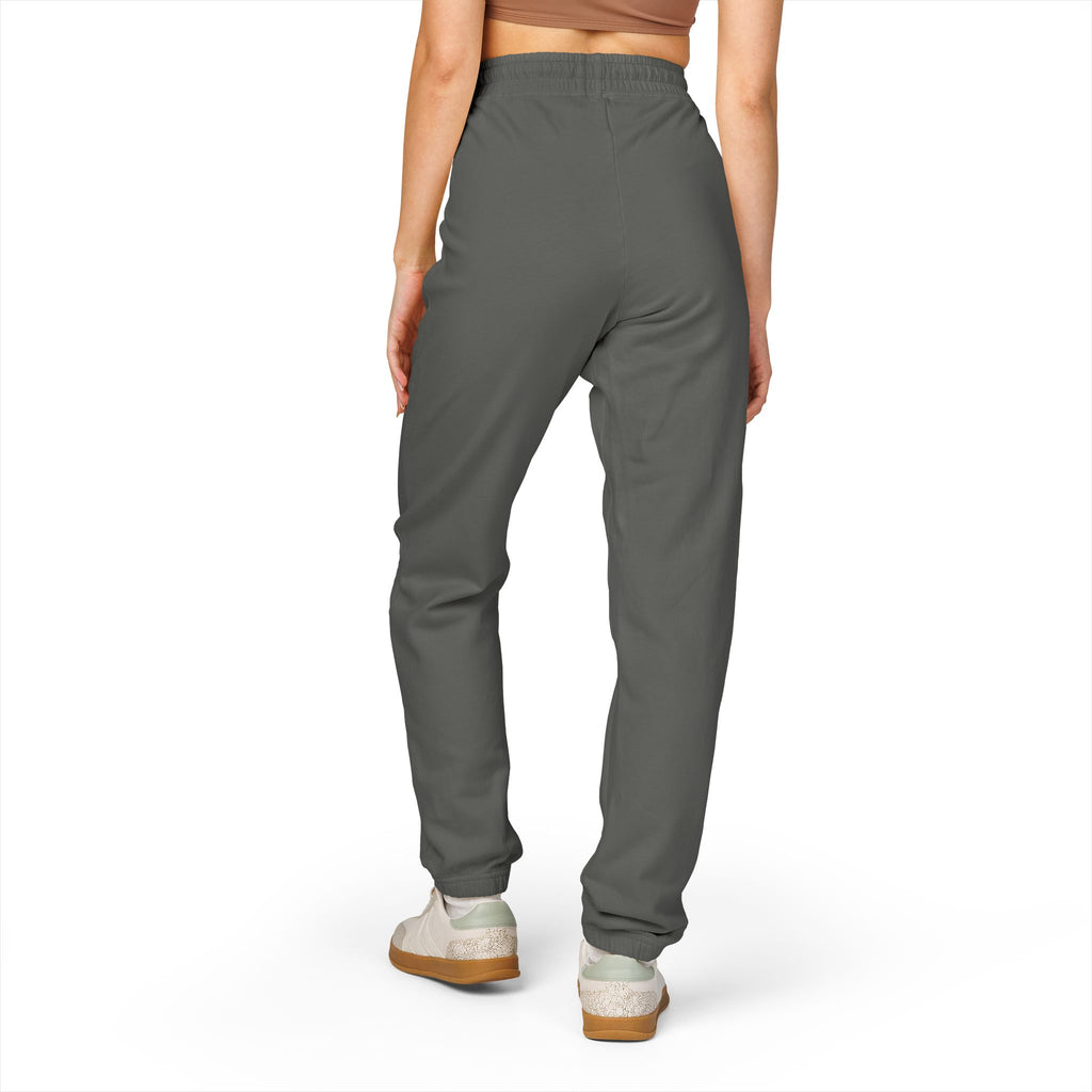 Women’s Milk Graphic Sweatpants — Small Red Gothic Logo Fleece Joggers