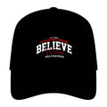 Believe Snapback Cap — Retro Motivational Baseball Hat