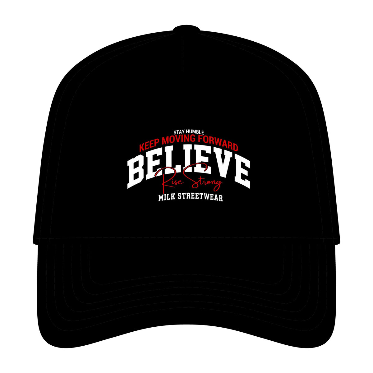 Believe Snapback Cap — Retro Motivational Baseball Hat