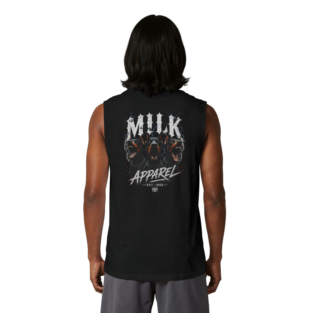 Built Different Muscle Tank — 'Milk Apparel' Graphic Tank Top