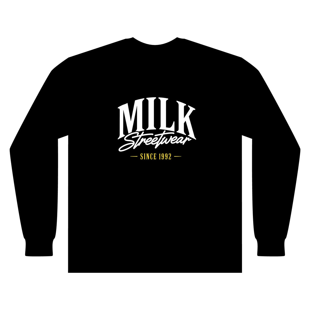 Milk Streetwear Long Sleeve— 'Milk Apparel' Graphic Tee (Since 1992)