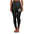 High-Waist Yoga Leggings — 'MILK' Logo Performance Leggings