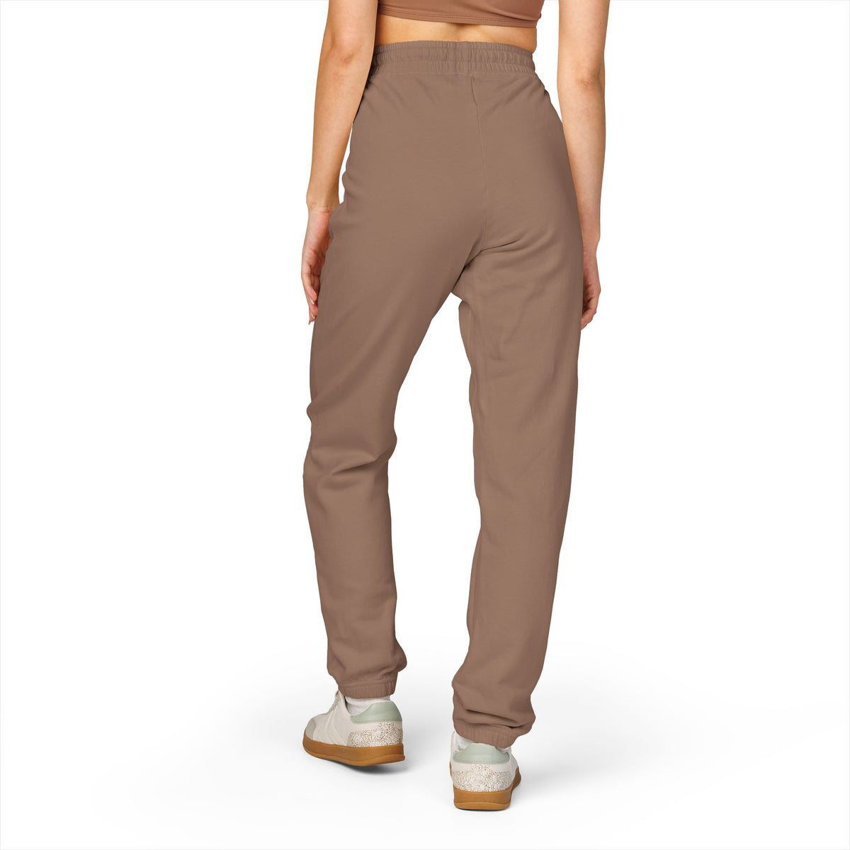 Women’s Milk Graphic Sweatpants — Small Red Gothic Logo Fleece Joggers