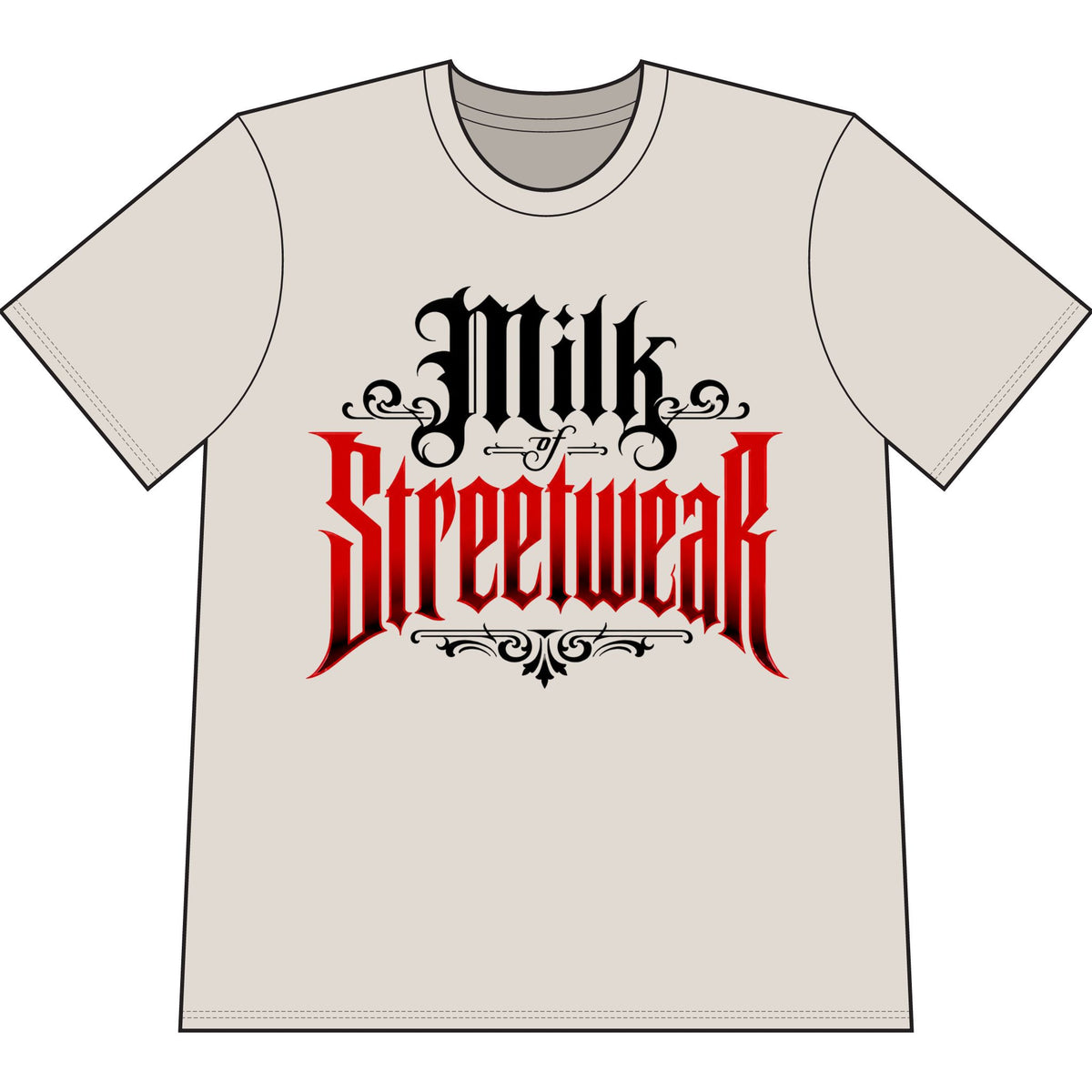 Milk Streetwear "Ridas" Graphic T-Shirt