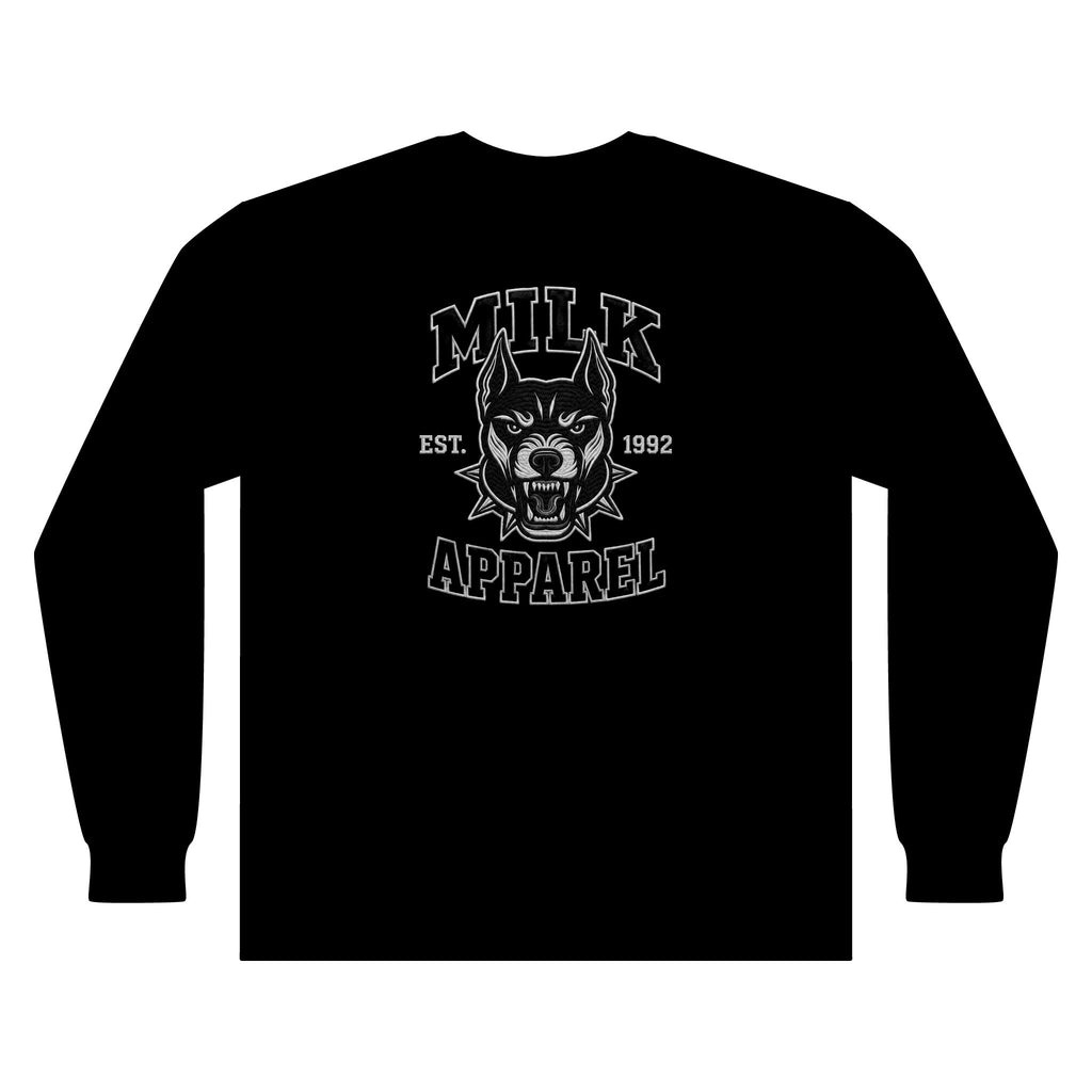 Milk Streetwear Long Sleeve— 'Milk Apparel' Graphic Tee (Since 1992)