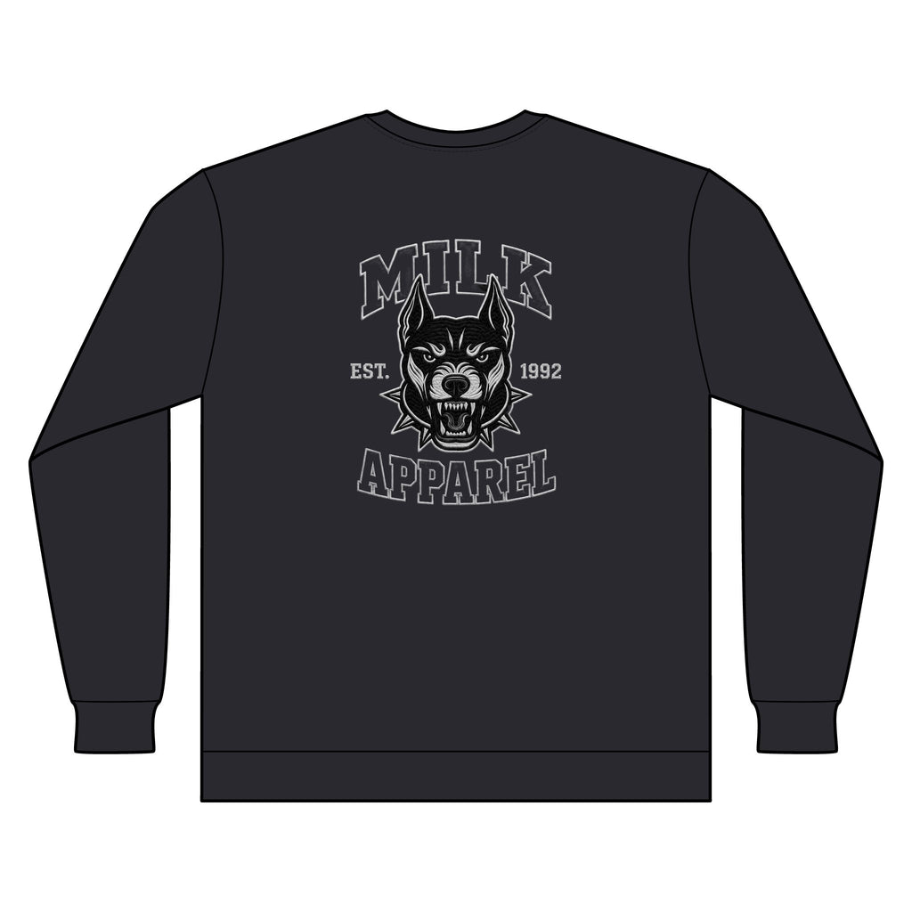 Milk Streetwear Long Sleeve— 'Milk Apparel' Graphic Tee (Since 1992)