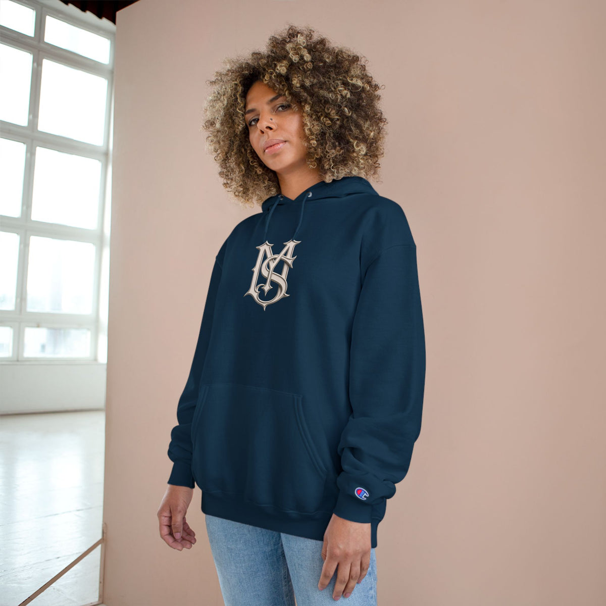 Built Different Hoodie — Retro Script Streetwear Champion Hooded Sweatshirt