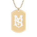 Limited Edition Gold Milk Streetwear Dog Tag.