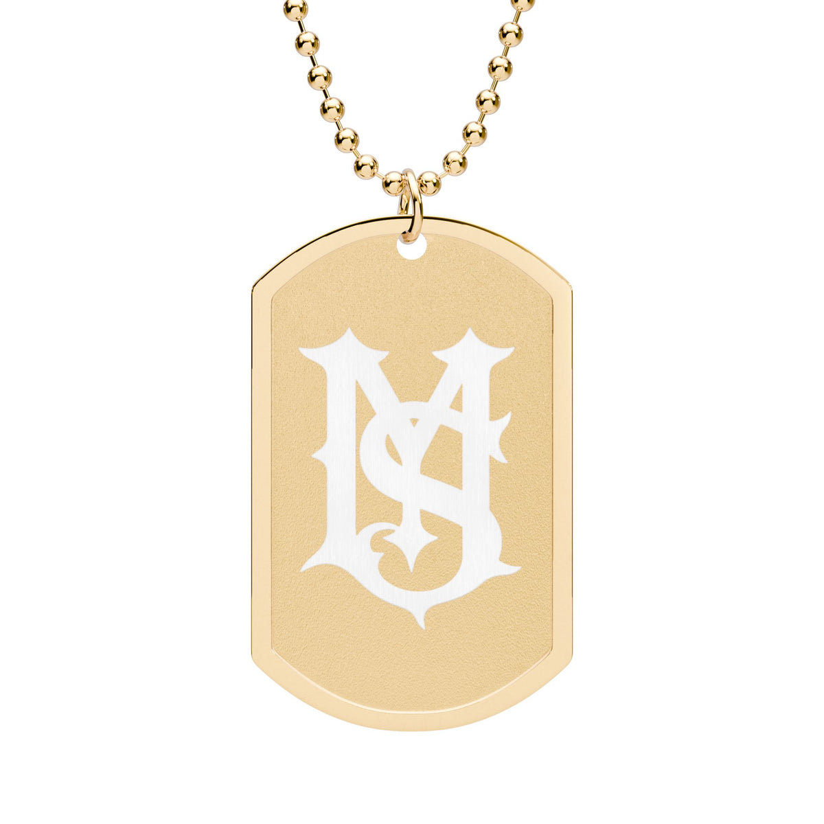 Limited Edition Gold Milk Streetwear Dog Tag.