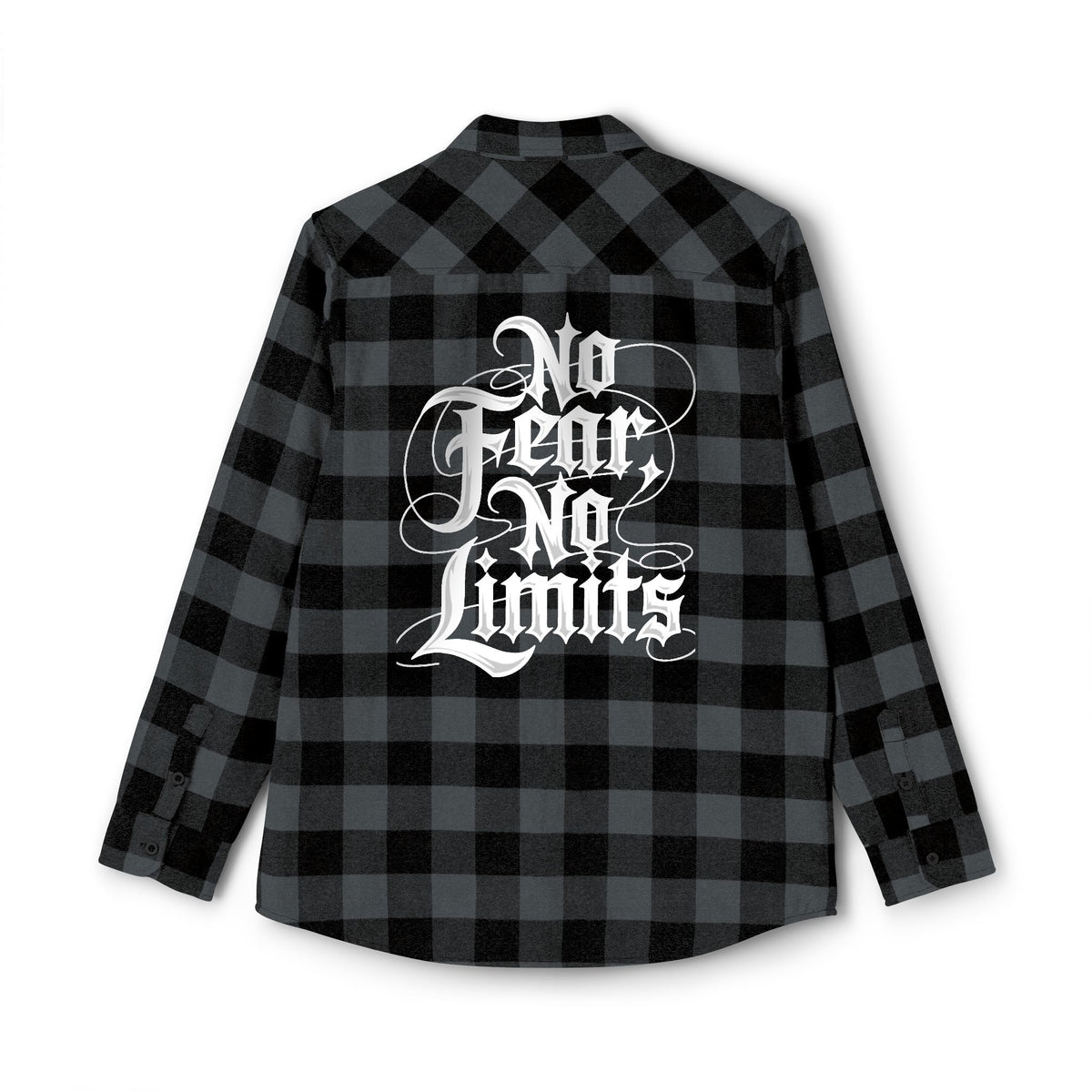 No Fear No Limits Plaid Flannel Shirt