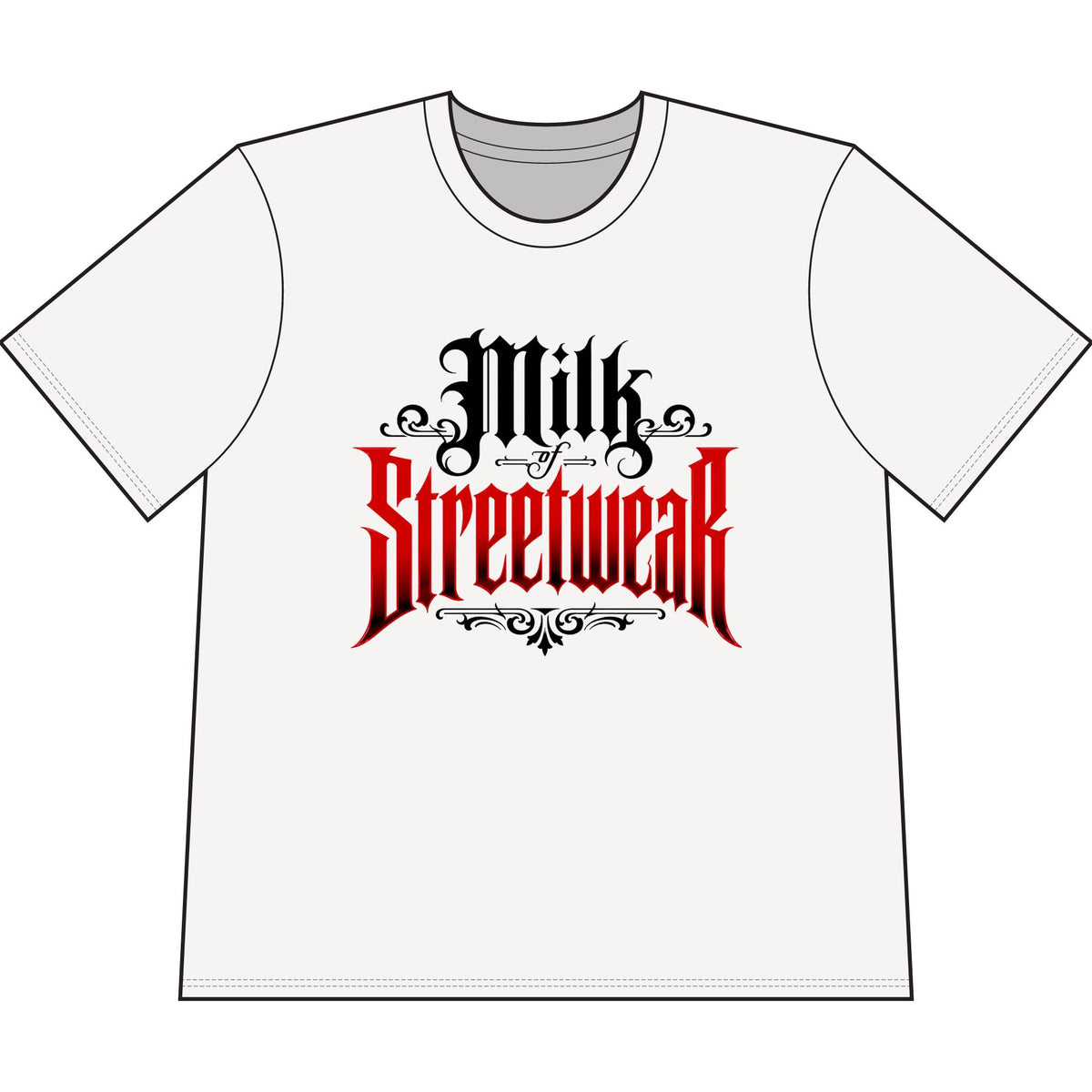 Streetwear Skull Nun Graphic Tee — "Milk Streetwear" Oversized Cropped T‑Shirt