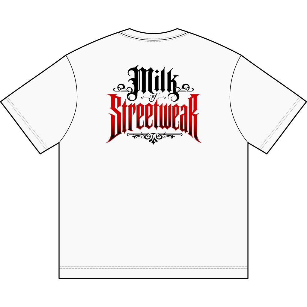 Streetwear Graphic Tee — "Overflowing Blessings" Skull Madonna Design