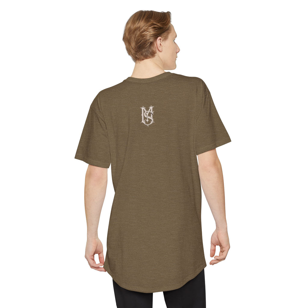 MILK Apparel Wolf Logo Longline Tee — Urban Streetwear Graphic T-Shirt