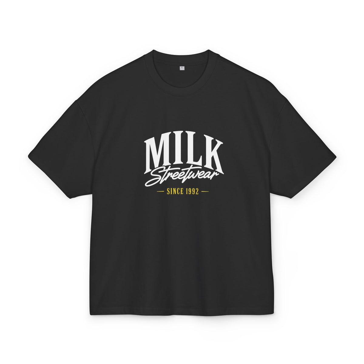 Milk Streetwear Graphic Tee — 'Milk Streetwear Since 1992' Vintage Logo & Angel Back Design
