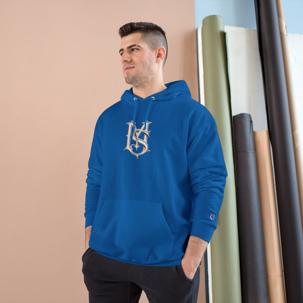 Built Different Hoodie — Retro Script Streetwear Champion Hooded Sweatshirt
