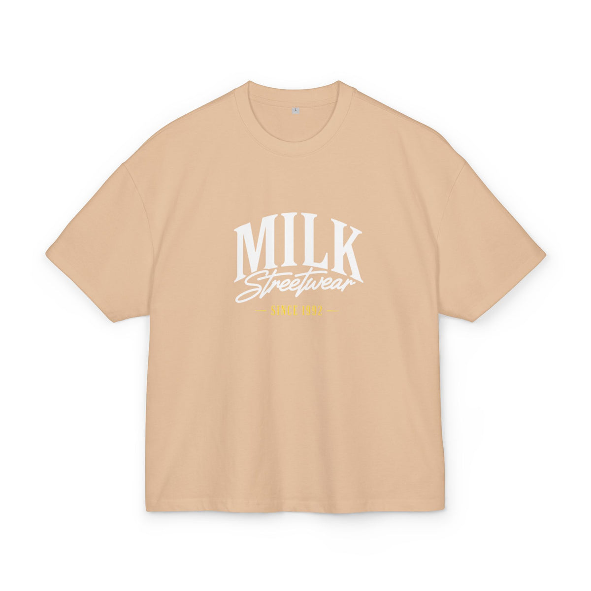 Copy of Milk Streetwear Graphic Tee — 'Milk Streetwear Since 1992' Vintage Logo & Angel Back Design